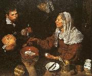 Diego Velazquez An Old Woman Cooking Eggs oil painting on canvas
